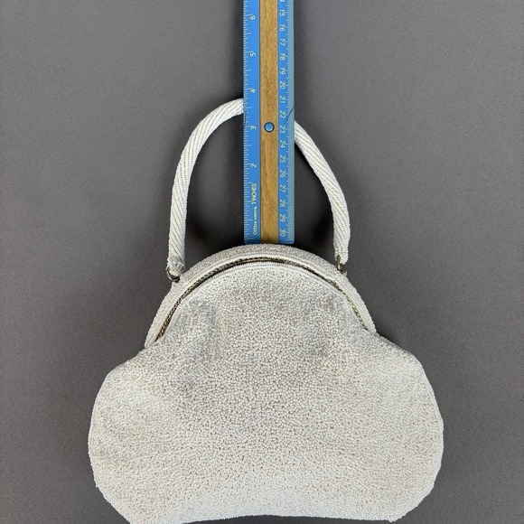 👜 Vintage Hand Made Pearl Handbag Hong Kong – Old Money Unique One Of A Kind - Picture 8 of 11